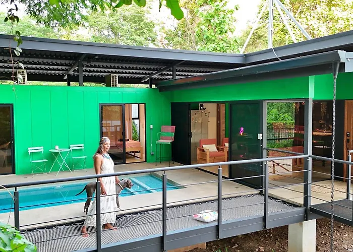 Jungle Container Private Pool 8 Min Avellanas Villa *